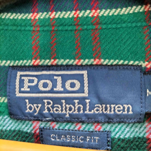 ポロバイラルフローレン Polo by RALPH LAUREN CLASSIC FIT Plaid Brushed Flannel Shirt メンズ import:M